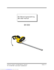 Texas Equipment SH 650 User Manual