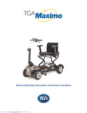 TGA MAXIMO Operating Instructions And Owner's Handbook