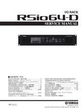 Yamaha RSio64-D Service Manual