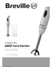 Breville simplicity VHB113 Instruction Booklet