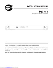 Amperes SQ9715 Instruction Manual
