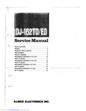 Alinco DJ-162ED Service Manual