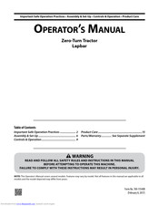 Mtd Zero-Turn Operator's Manual