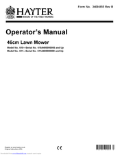 Hayter 610 Operator's Manual