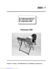 Texas Equipment Powersaw 2200 Instruction Manual