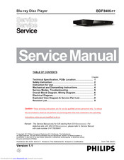 Philips BDP3406 /F7 Service Manual