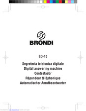 BRONDI SD-10 Manual