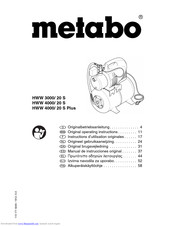 Metabo Manometer   HWW3300/20S; HWW4000/20S; HWW400/20GL 