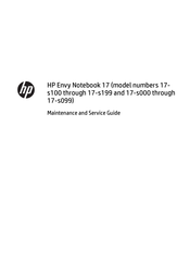 HP Envy 17 Series Maintenance And Service Manual