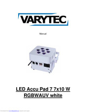 Varytec LED Accu Pad 7 Manual