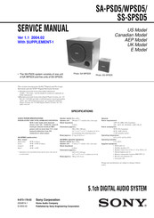 Sony SA-PSD5 Service Manual
