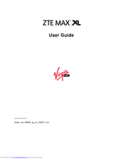 Zte MAX XL User Manual
