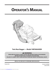 MTD 19B70004OEM Operator's Manual