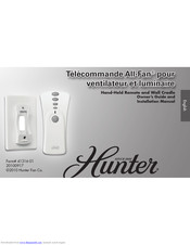 Hunter 41316-01 Owner's Manual And Installation Manual