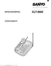 Sanyo CLT-9660 Instruction Manual