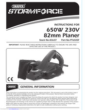 Draper 83637 Instructions Manual