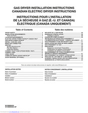 Whirlpool WGD85HEFC Installation Instructions Manual