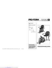 Pro-Form 990S User Manual