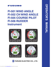 Furuno FI-505 Operator's Manual