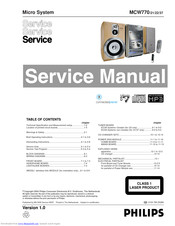 Philips MCW770/21 Service Manual