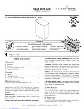 Hearth & Home Technologies HEAT-OUT-GAS Installation Instructions Manual