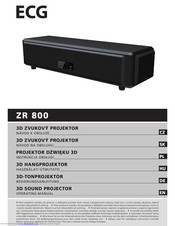 ECG ZR 800 Operating Manual