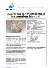 Techone BLUEFOX 2012 3D-HCF Instruction Manual