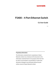 Shyam FS400 Cli User's Manual