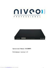 Niveo N10GSM8F8 Operation Manual