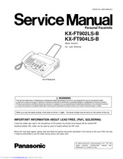 Panasonic KX-FT904LS-B Service Manual