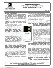 Napco Freedom Wireless Installation Instructions Manual