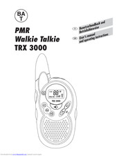 PMR TRX 3000 User's Manual And Operating Instructions