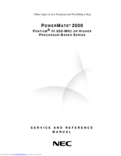 NEC POWERMATE 2000 Service And Reference Manual