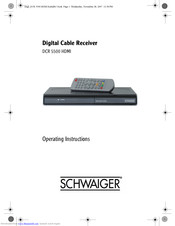 Schwaiger DCR5500HDMI Operating Instructions Manual