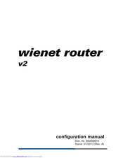 Wieland wienet router v2 Configuration Manual
