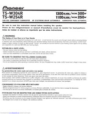 Pioneer TS-W254R Instruction Manual