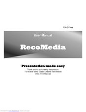 RECOMEDIA KN-5YHW User Manual