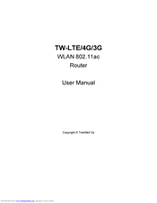 TeleWell TW-LTE/4G/3G User Manual