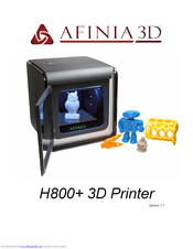 Afinia 3D H800+ User Manual