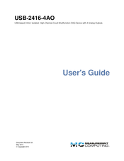 Measurement Computing USB-2416-4AO User Manual