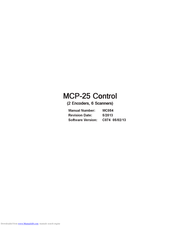 Valco baby MCP-25 Manual