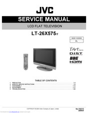 JVC LT-26X575/T Service Manual