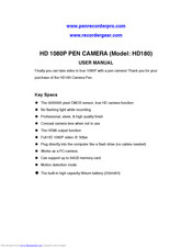 PENRECORDERPRO HD180 User Manual
