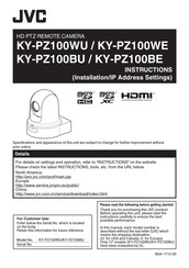 Jvc KY-PZ100WU Instructions Manual