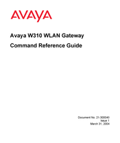 Avaya W310 Command Reference Manual