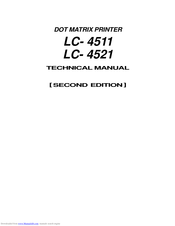 Star Micronics LC-4521 Technical Manual