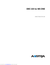 Aastra DBC 225 Directions For Use Manual
