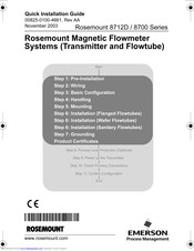 Rosemount 8712D Series Quick Installation Manual