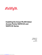 Avaya WAP912X series Installation Manual