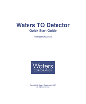 Waters TQ Detector Quick Start Manual